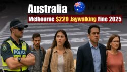 Australia Road Rules 2025 – $220 Jaywalking Fines Catch Melbourne Pedestrians Off Guard